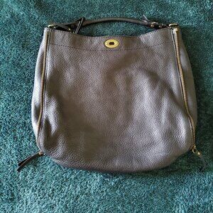 pebbled black leather J Crew purse